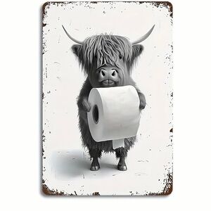 Highland Cow Tin Sign